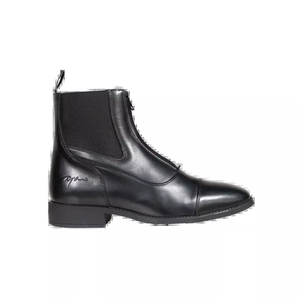 Short Boots with Front Zipper