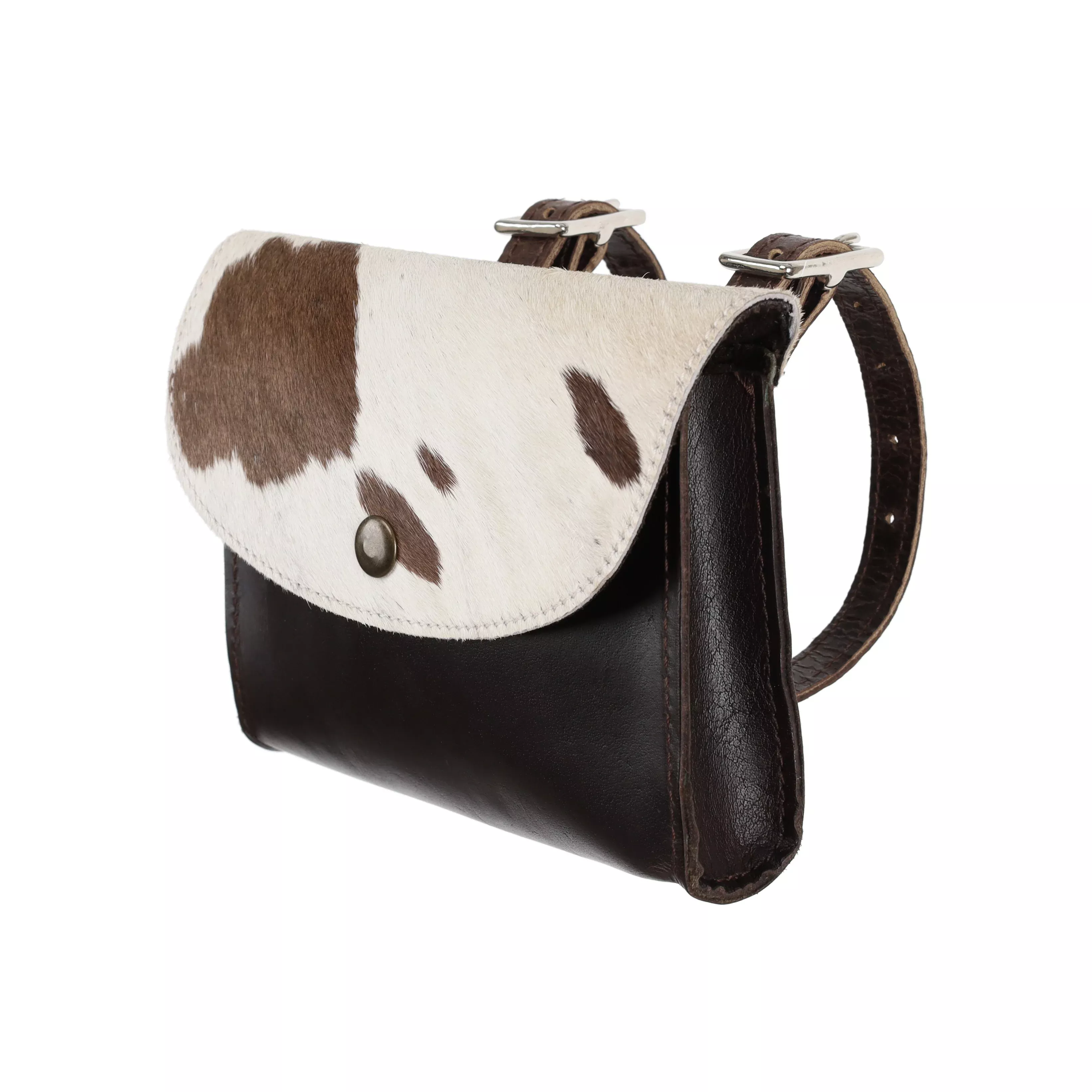Showman Cowhide Dark Oil Leather Pommel Pouch Bag