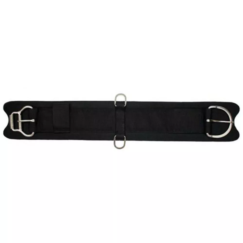 Showman felt girth with neoprene center and double roller buckles