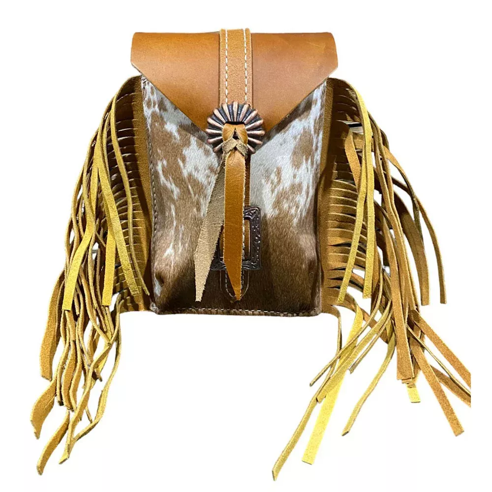 Showman Golden Plains Cowhide Rear Cinch Bag