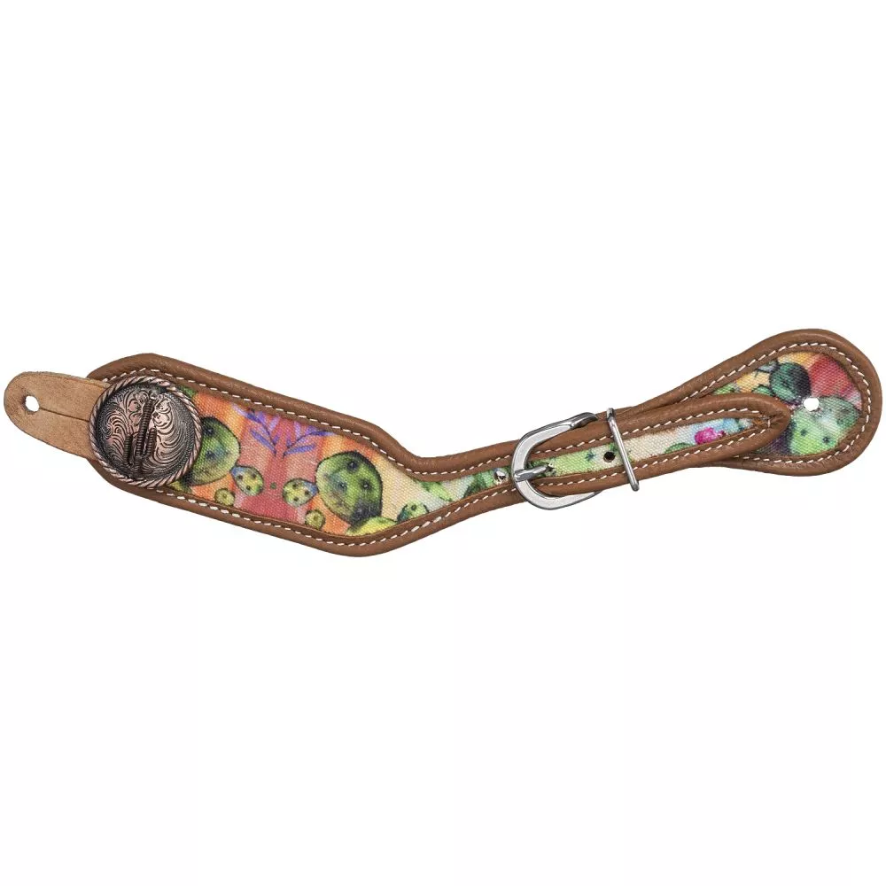 Silver Royal Cactus Spur Straps