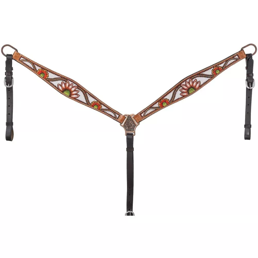 Silver Royal Coral Flower Breast Collar