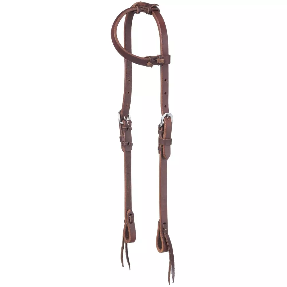 Silver Royal Premium Harness Leather Ear Headstall