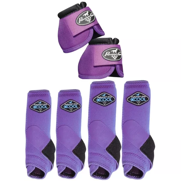 Small Professionals Choice Horse 2XCOOL Ballistic Sport Bell Boots 6 Pack