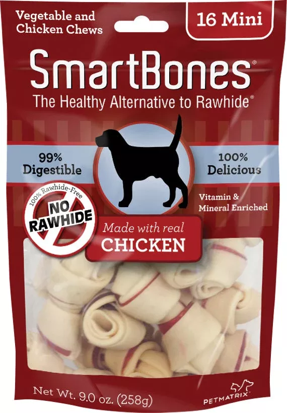 Smartbones Healthy Alternative Chews mini-16 PK Chicken