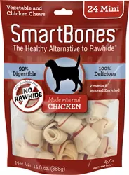 SmartBones Healthy Alternative Chews Mini-24 PK Chicken