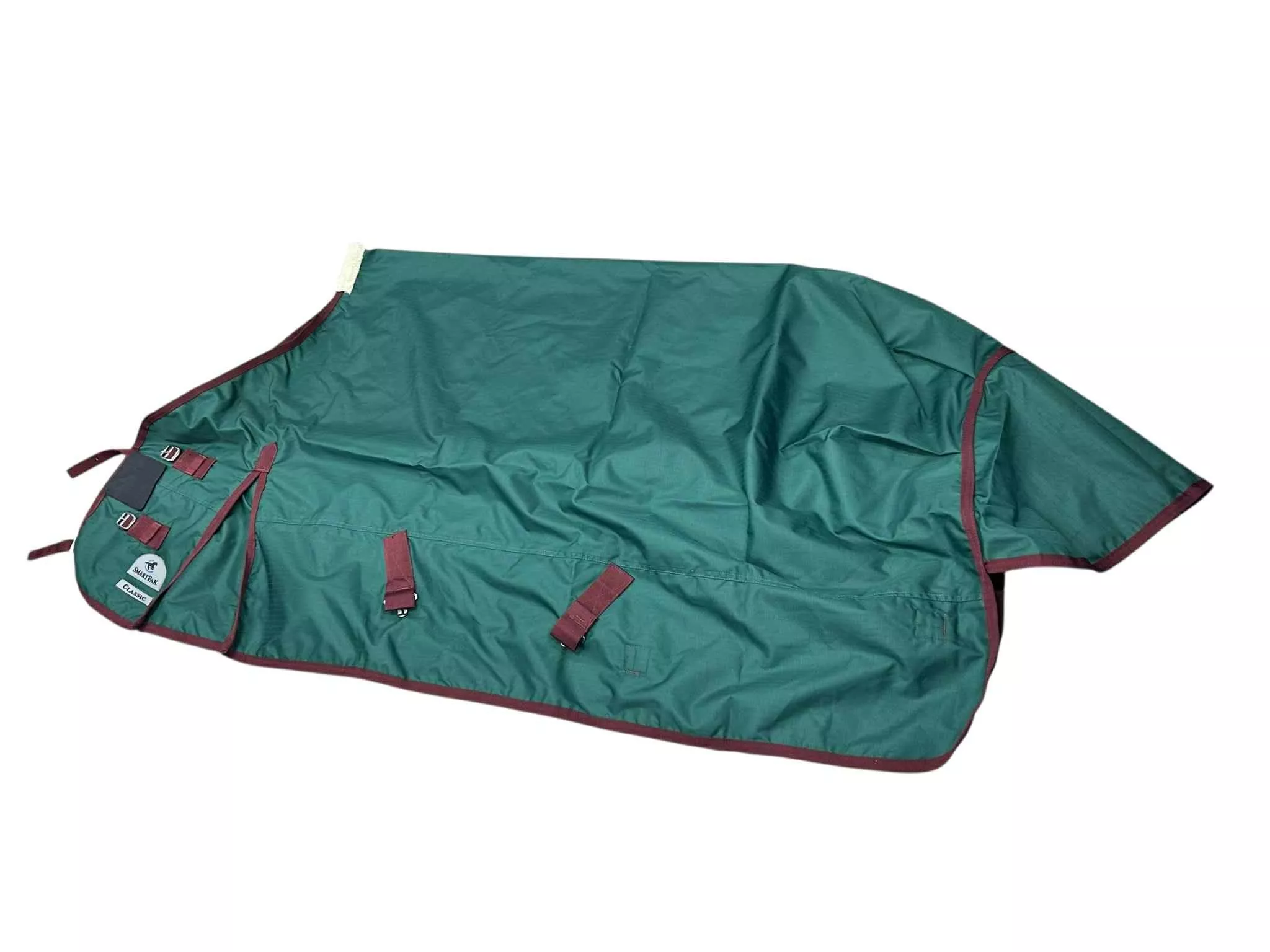Smartpak Classic Turnout Sheet - Green/Maroon- 69"- USED