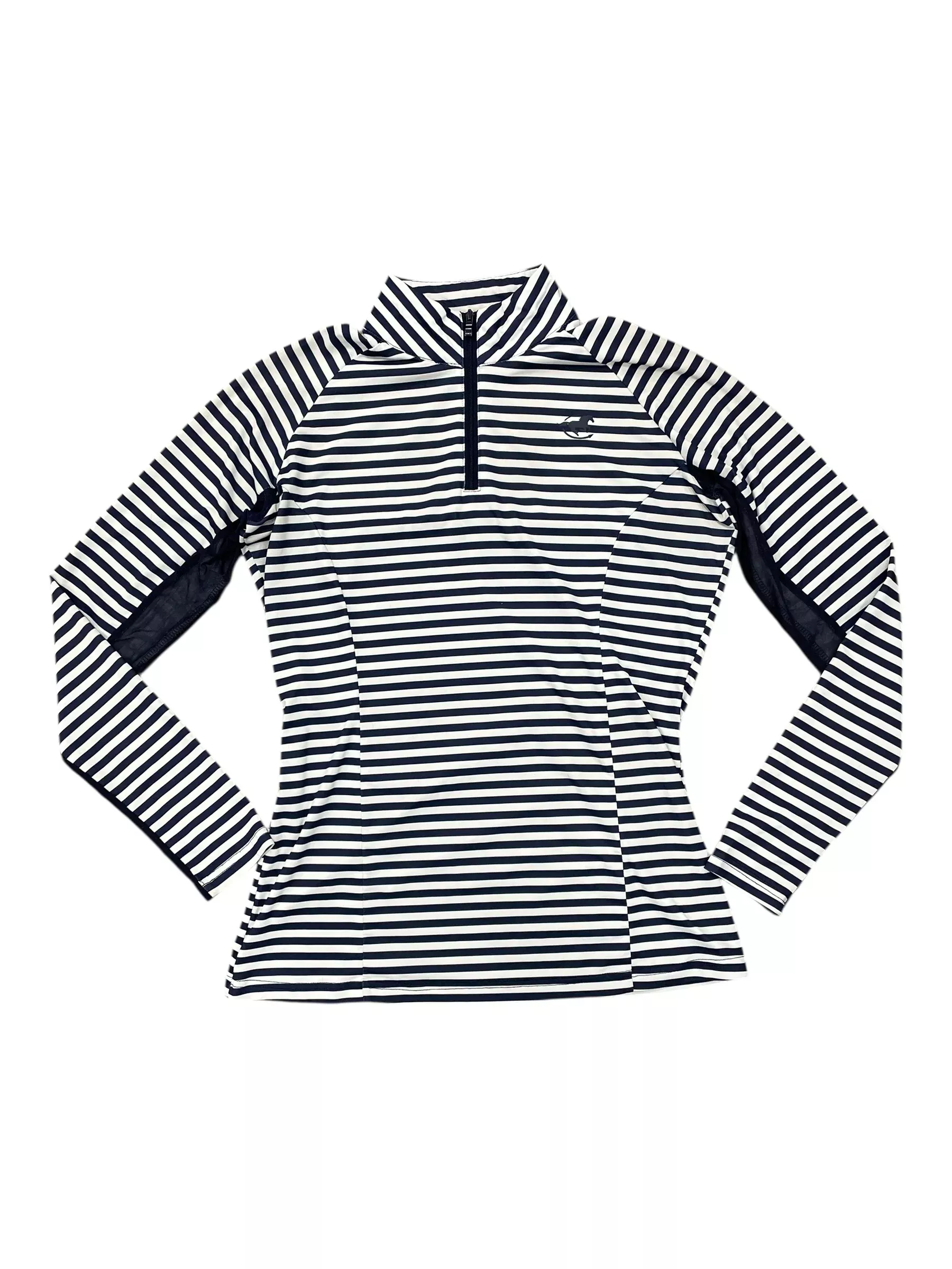Smartpak Piper LS Sun Shirt - Navy/White Stripe - S - USED