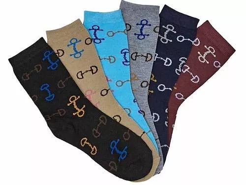 Snaffle Bit Crew Socks