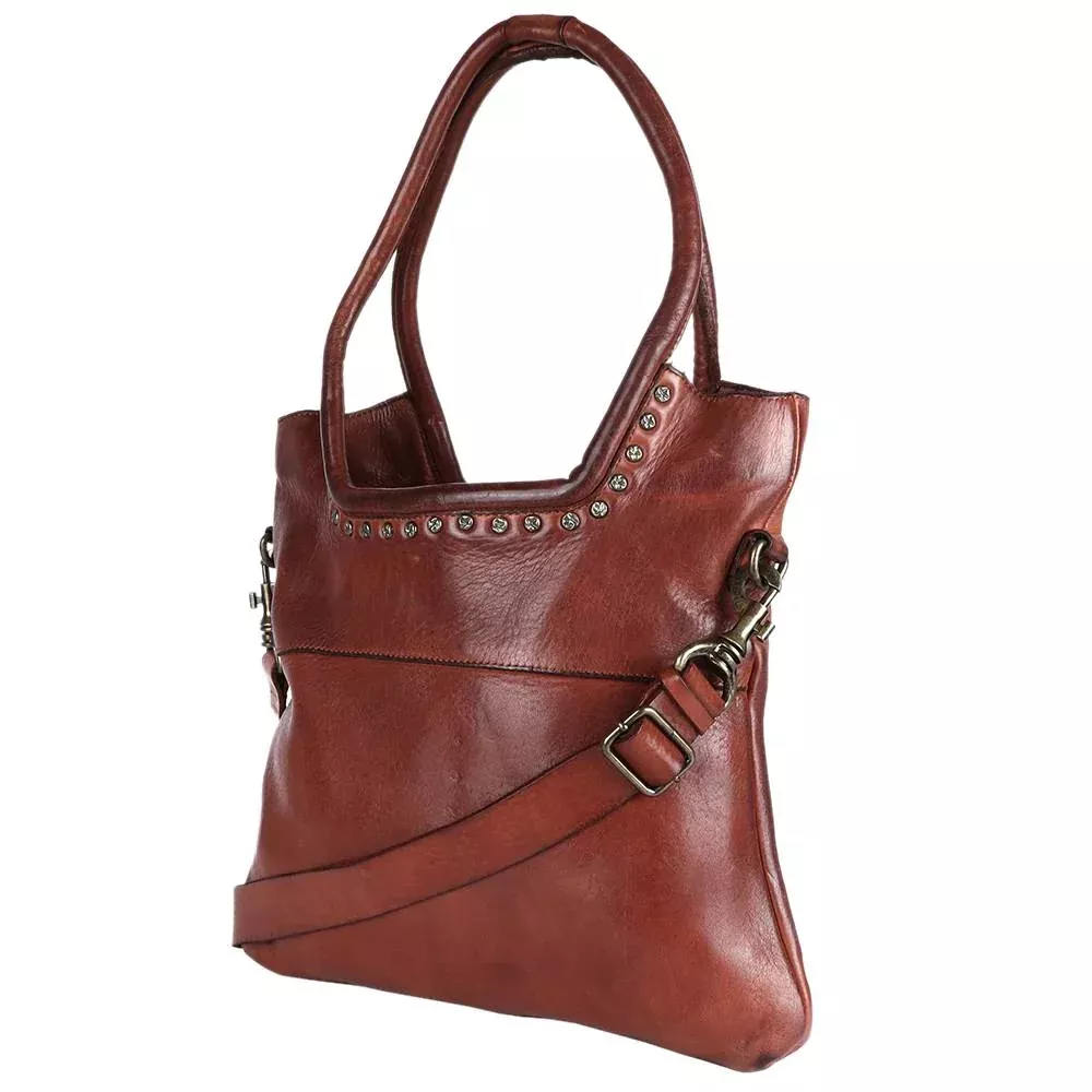 Spaghetti Western Leather Studded Tote
