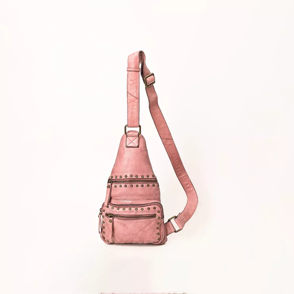 Spaghetti Western Vintage Handmade Genuine Leather Sling Bag