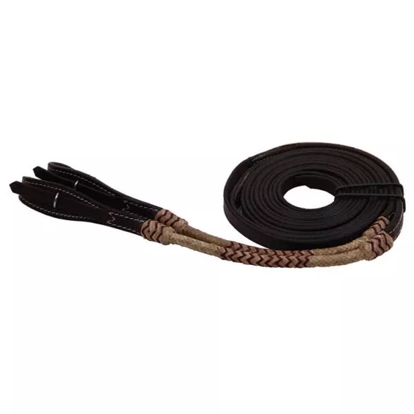Split Reins w/Natural Weave