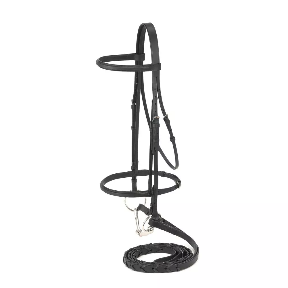 Square Raised Snaffle Bridle