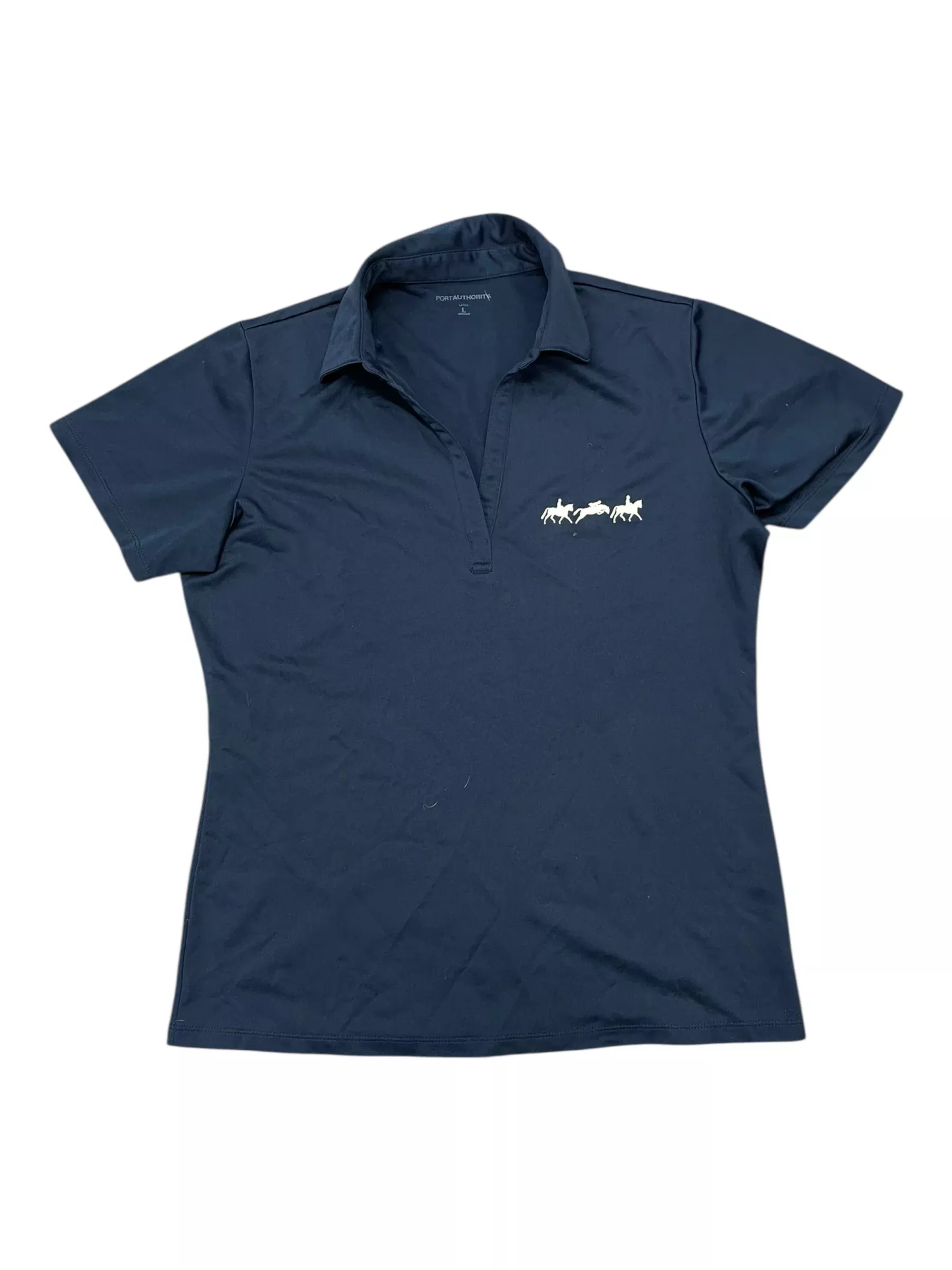 SS Polo - Navy/White Design - L - USED