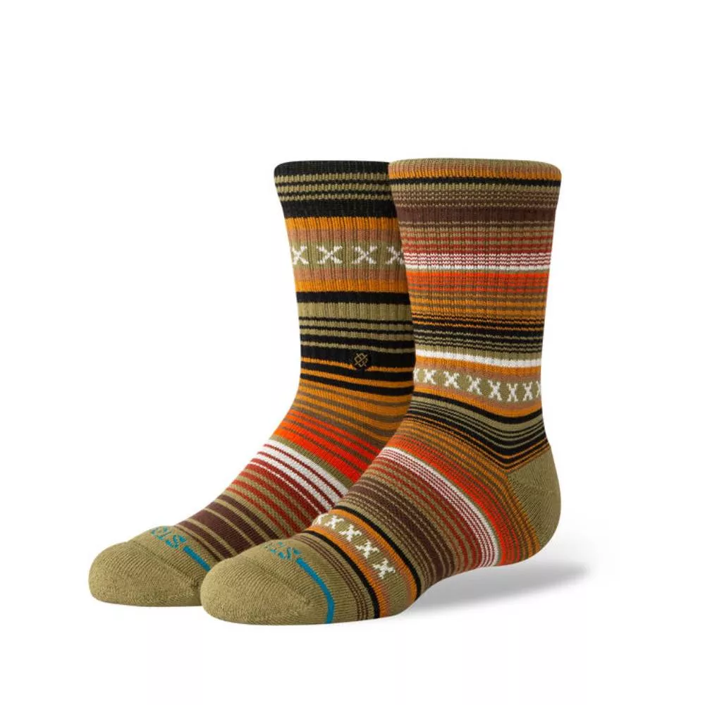 Stace Youth Curren Crew Socks - Green