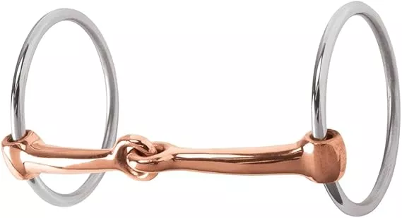 Stainless Steel Snaffle with 5" Copper Mouth