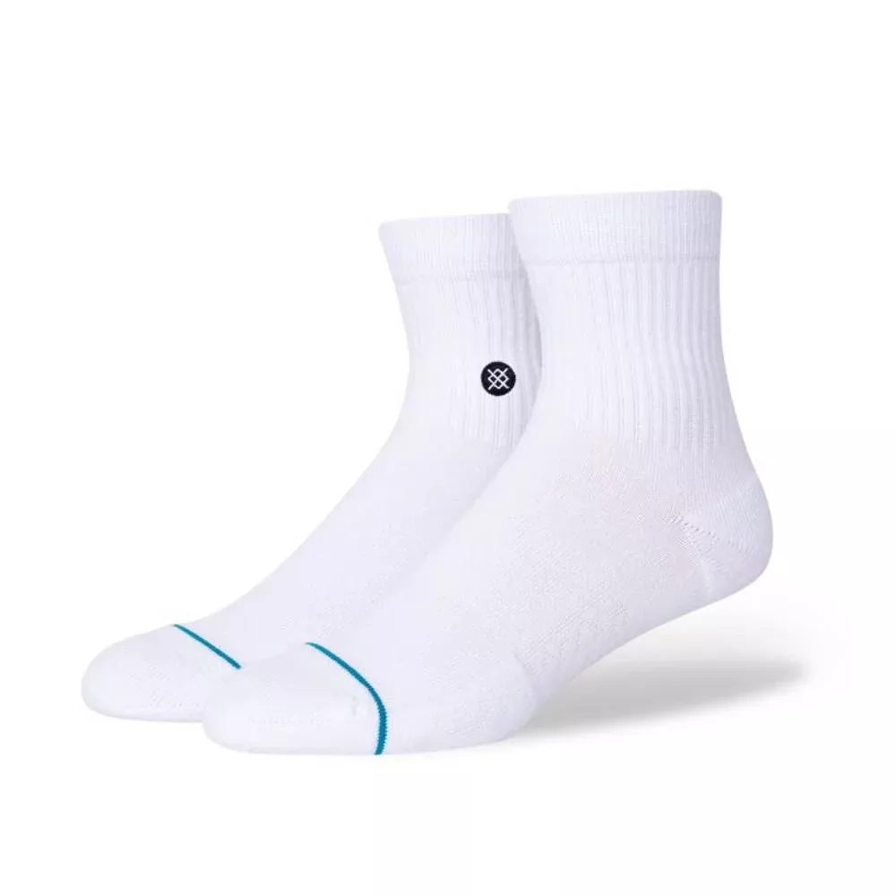 Stance Men's Icon Quarter Socks - White