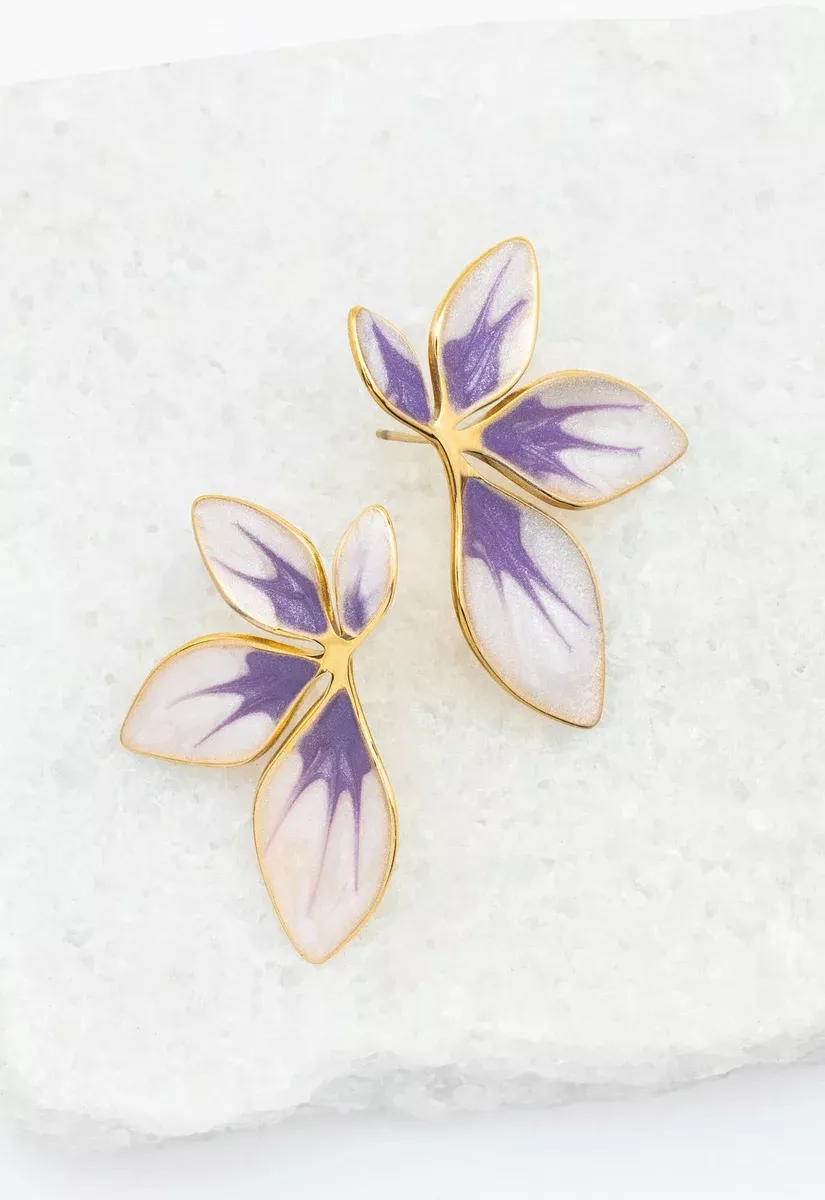 Starfish Project, Inc - Fourish Lavender Leaf Earrings