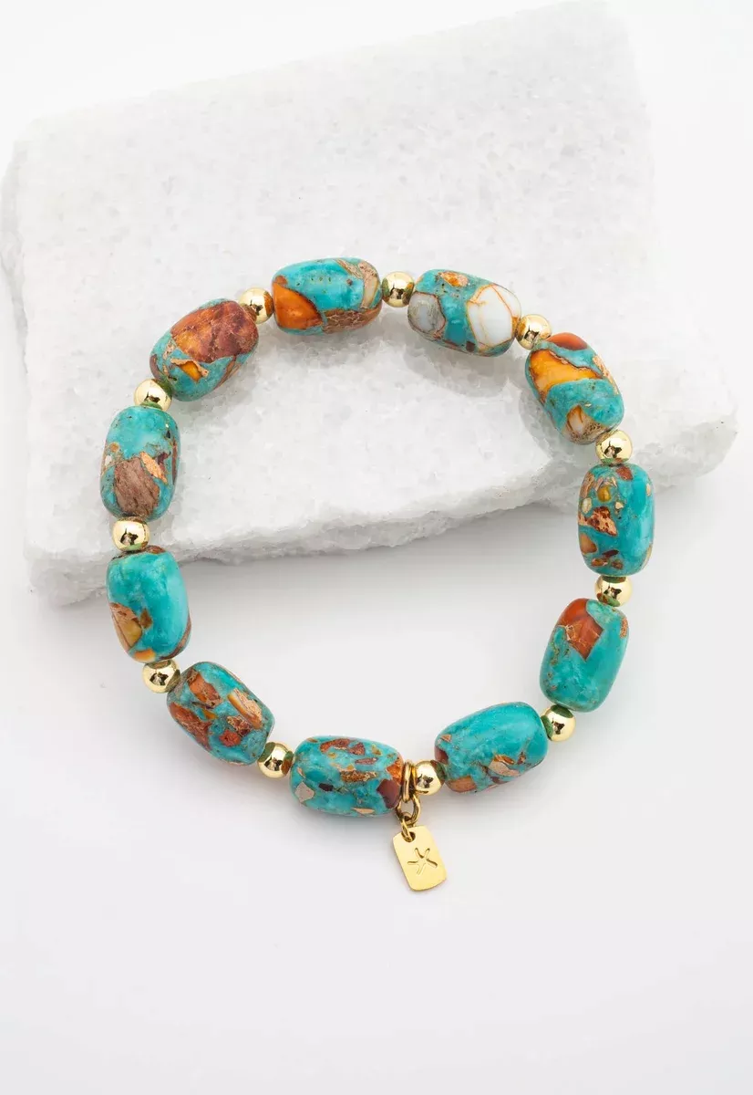 Starfish Project, Inc - Sierra Bloom Turquoise Emperor Stone Beaded Bracelet