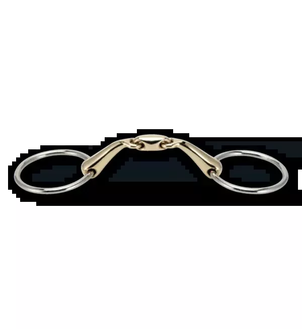 STEELtec Angled Loose Ring Snaffle Bit