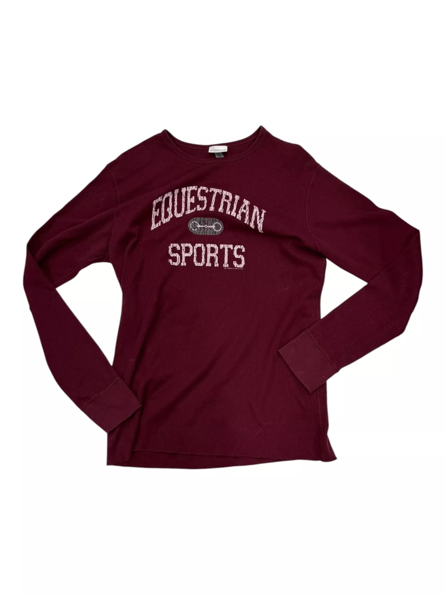 Stirrups Eq Sports LS Tee - Maroon - L - USED