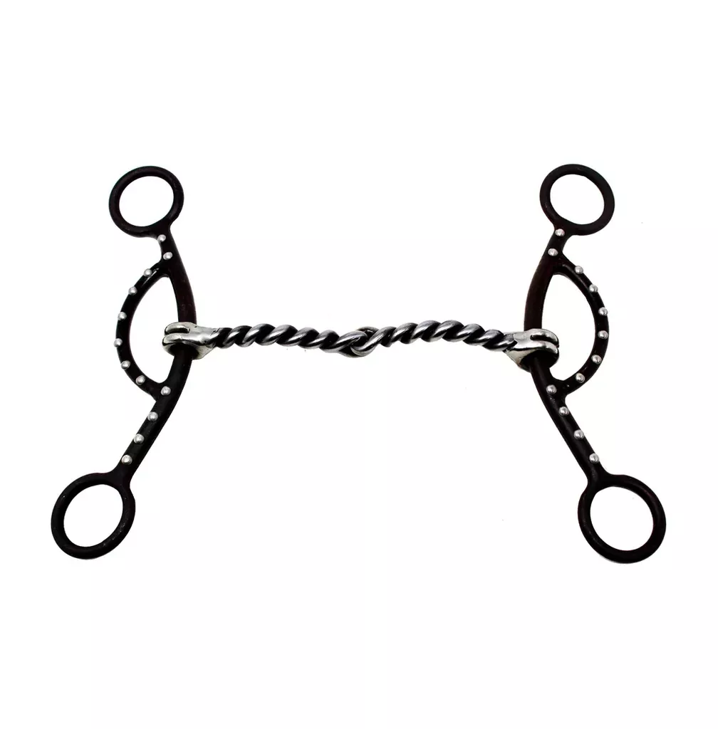 Sweet Iron SS Twisted Wire Horse Snaffle Bit 6"cheeks 35150