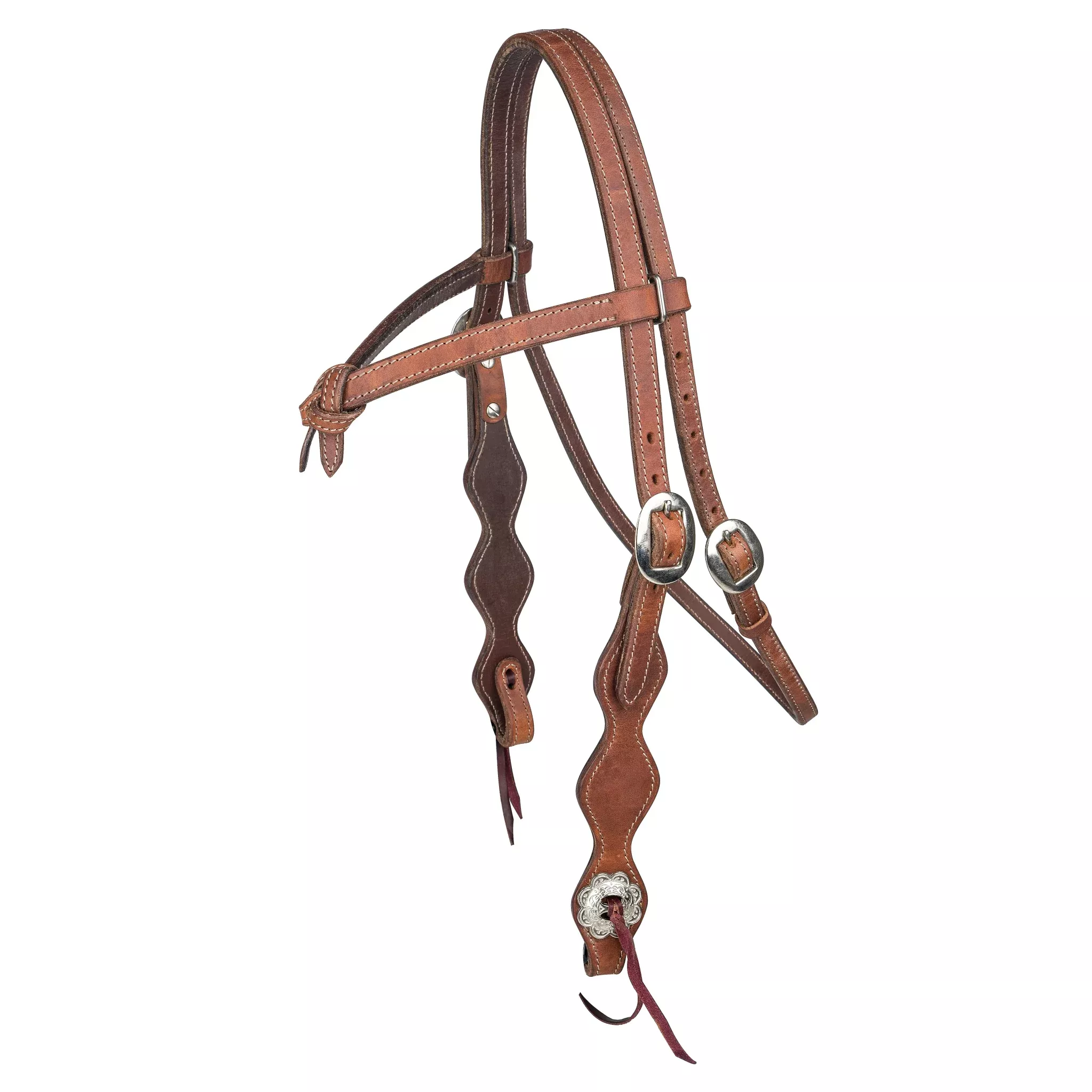 Tabelo Knotted Brow Headstall with Rawhide