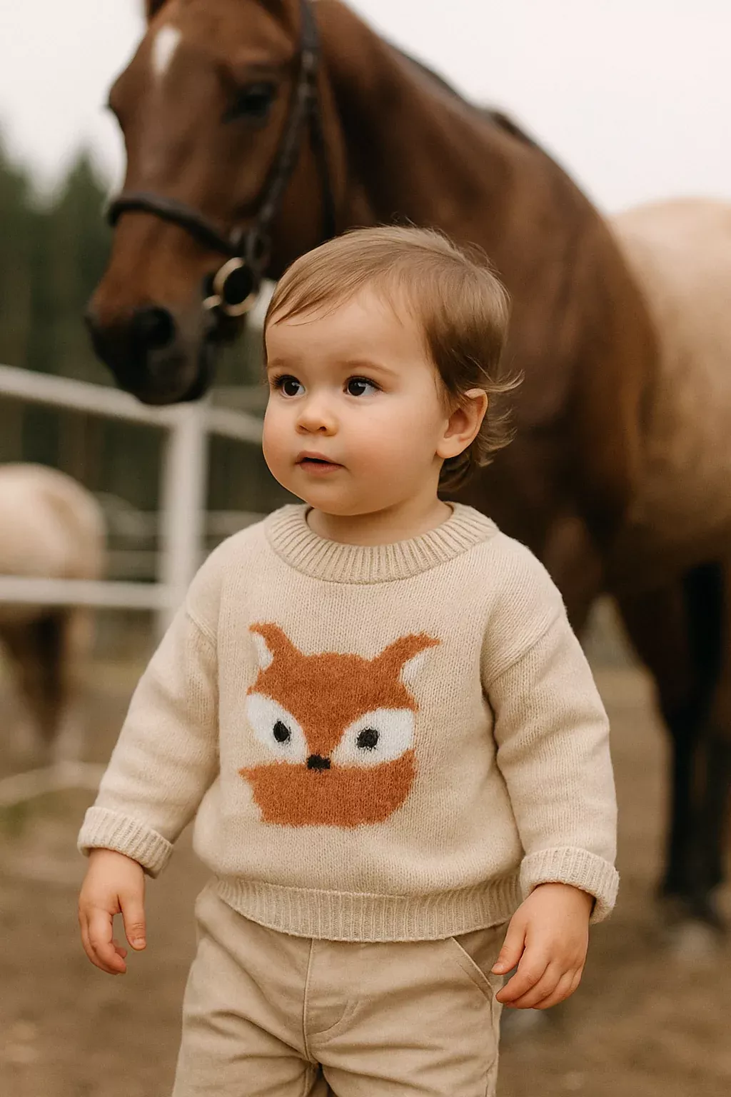 Tally ho Fox Equestrian Baby Sweater