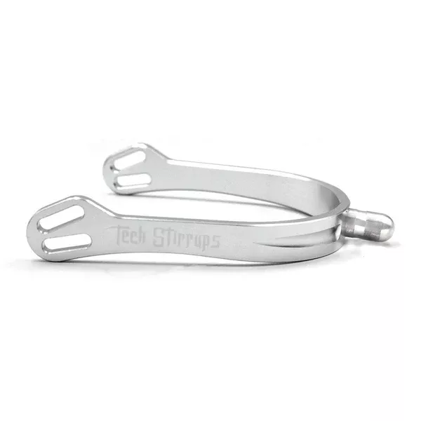 Tech Stirrups Florence Light Spur | Shiny Silver