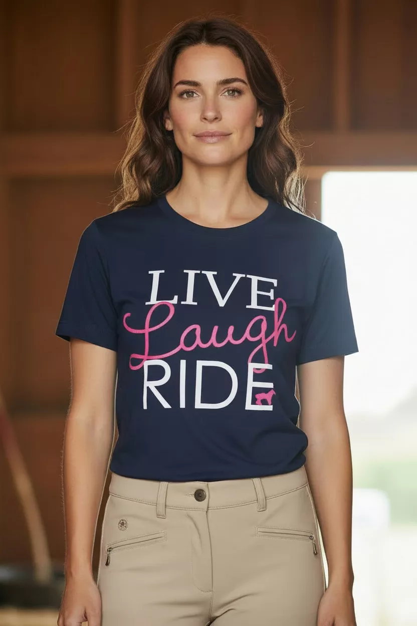 Tee Shirt “Live, Laugh, Ride”