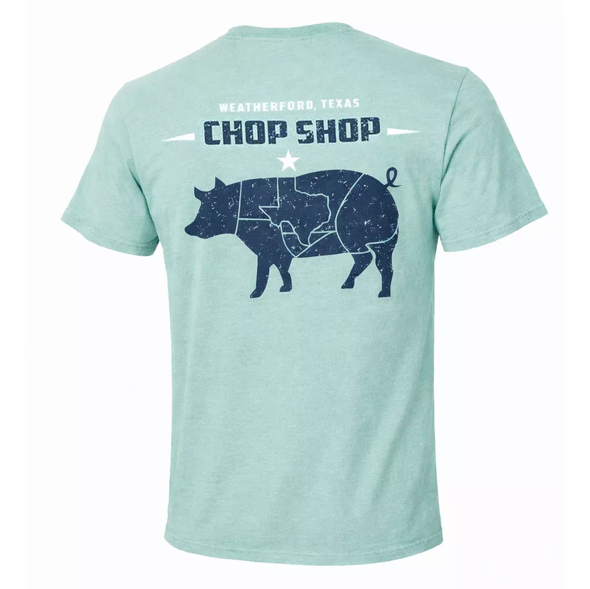 Teskey's Chop Shop Tee - Lagoon