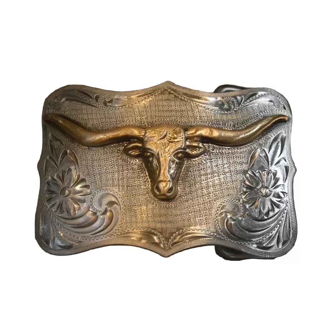 Teskey's Long Horn Buckle _CA795