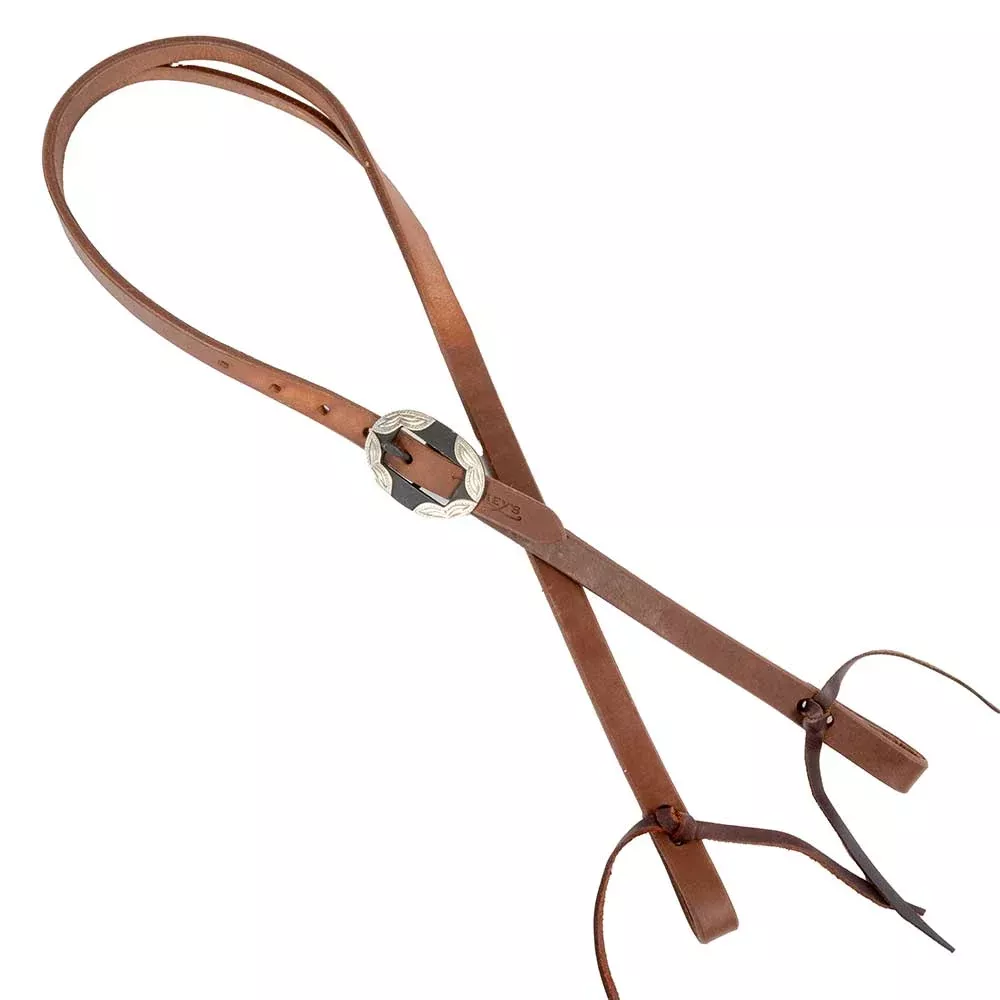 Teskey's Split Ear Headstall w/Round Rust Buckles