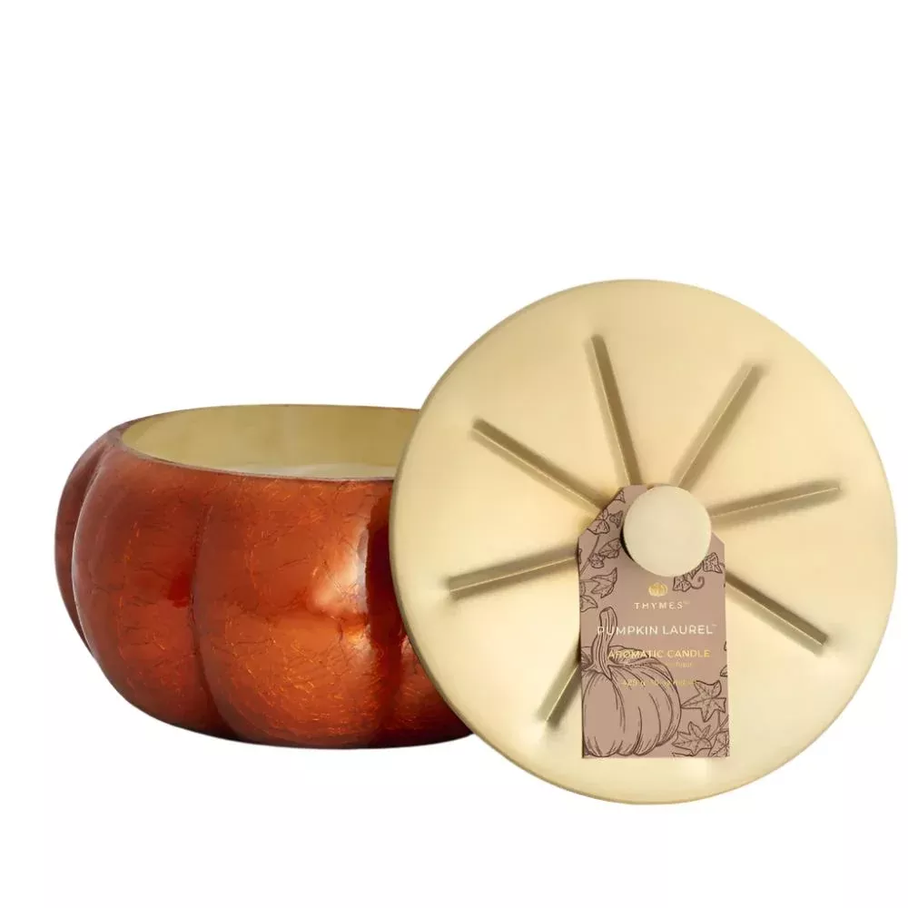 Thymes Pumpkin Laurel Statment Candle