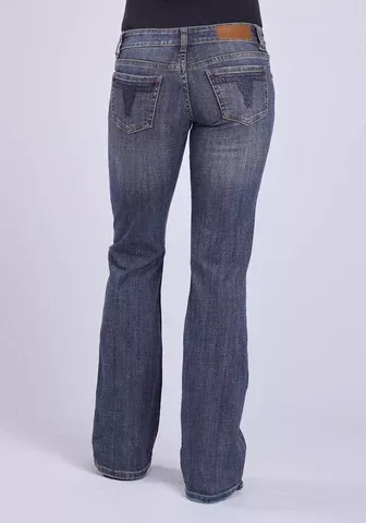 Tin Haul Navy Longhorn Womens Jean