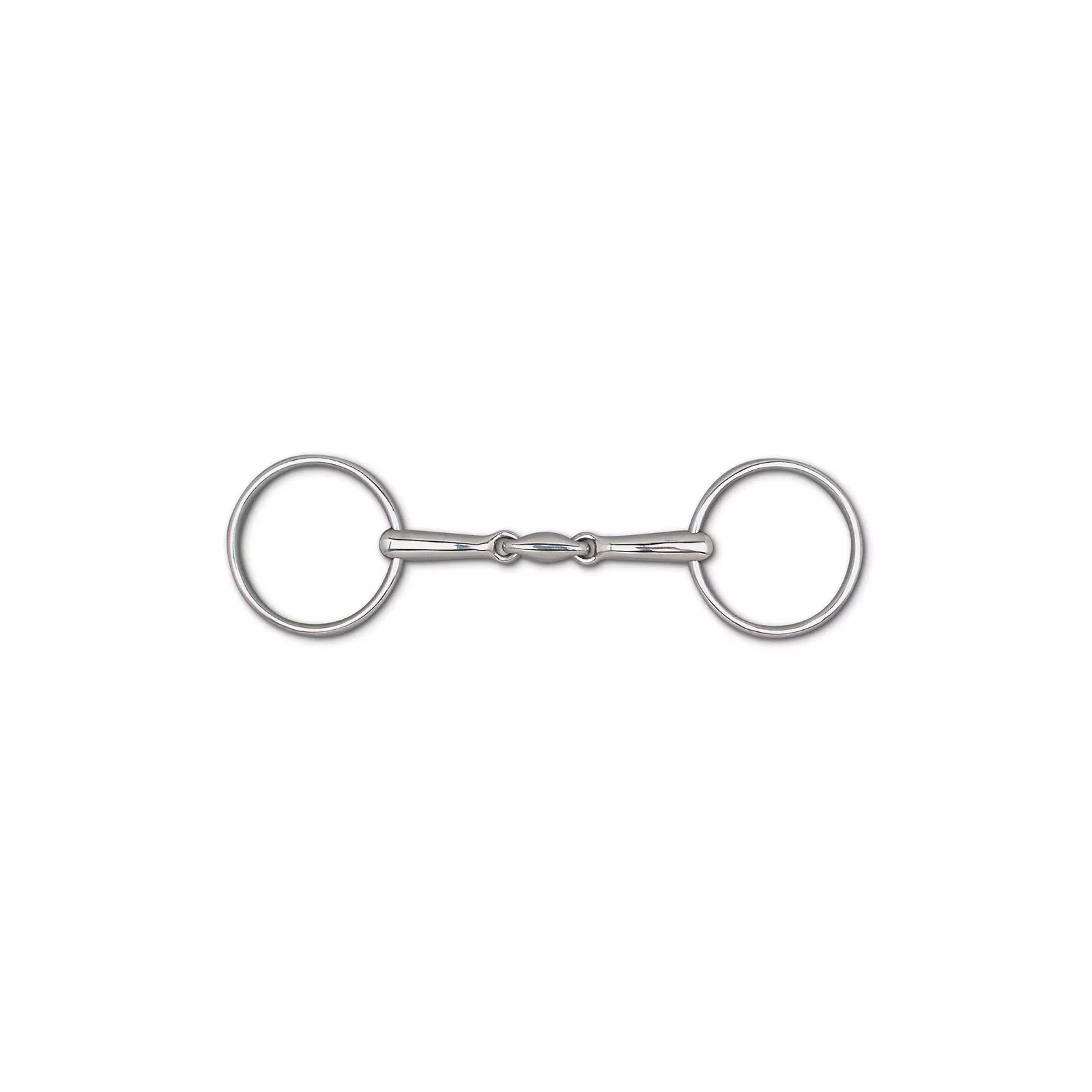 Toklat 14mm 3-Piece Snaffle Bit - 3 1/4" Rings