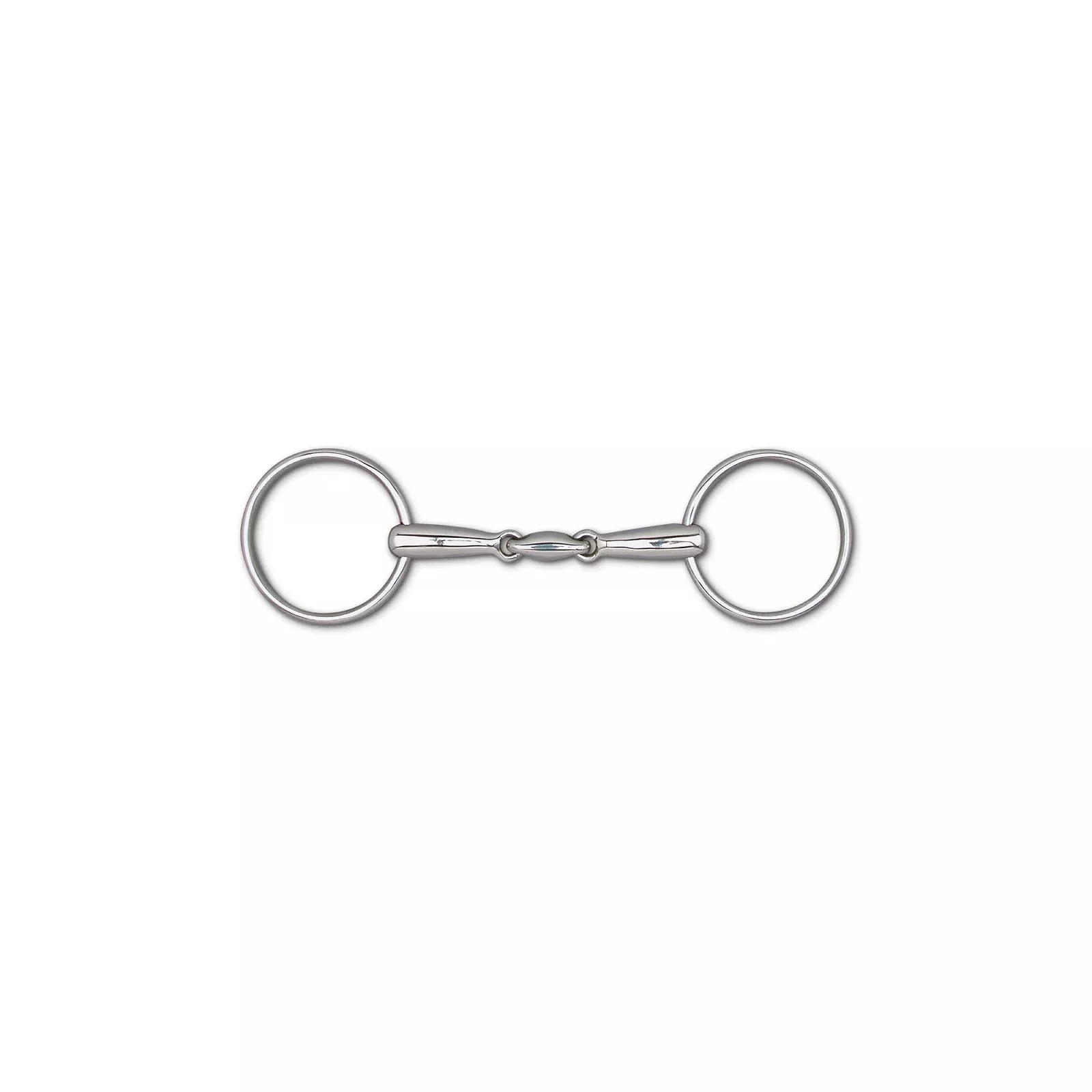 Toklat 16mm 3-Piece Snaffle Bit - 3 1/8" Rings