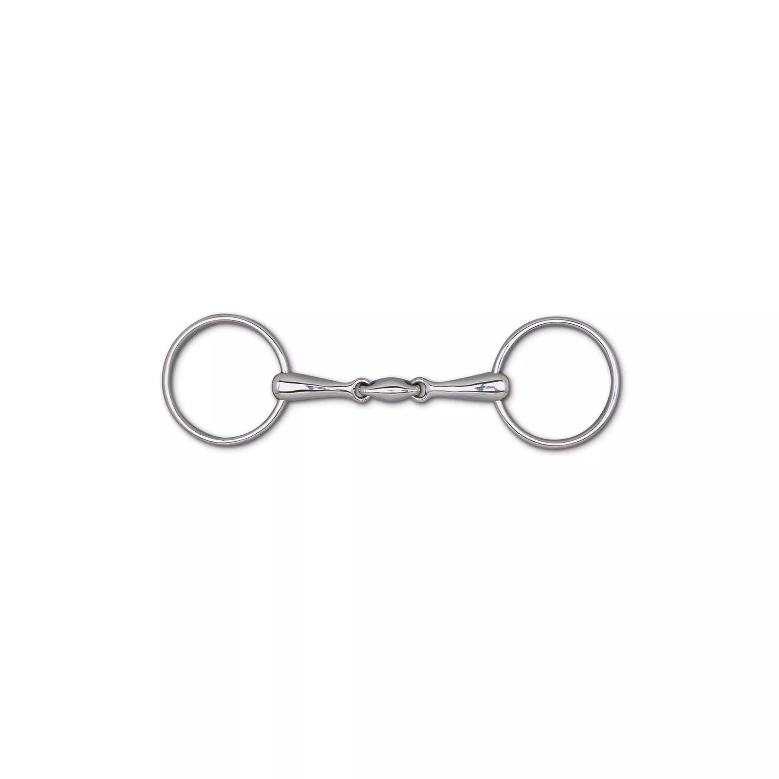 Toklat 18mm 3-Piece Snaffle Bit - 3 1/4" Rings
