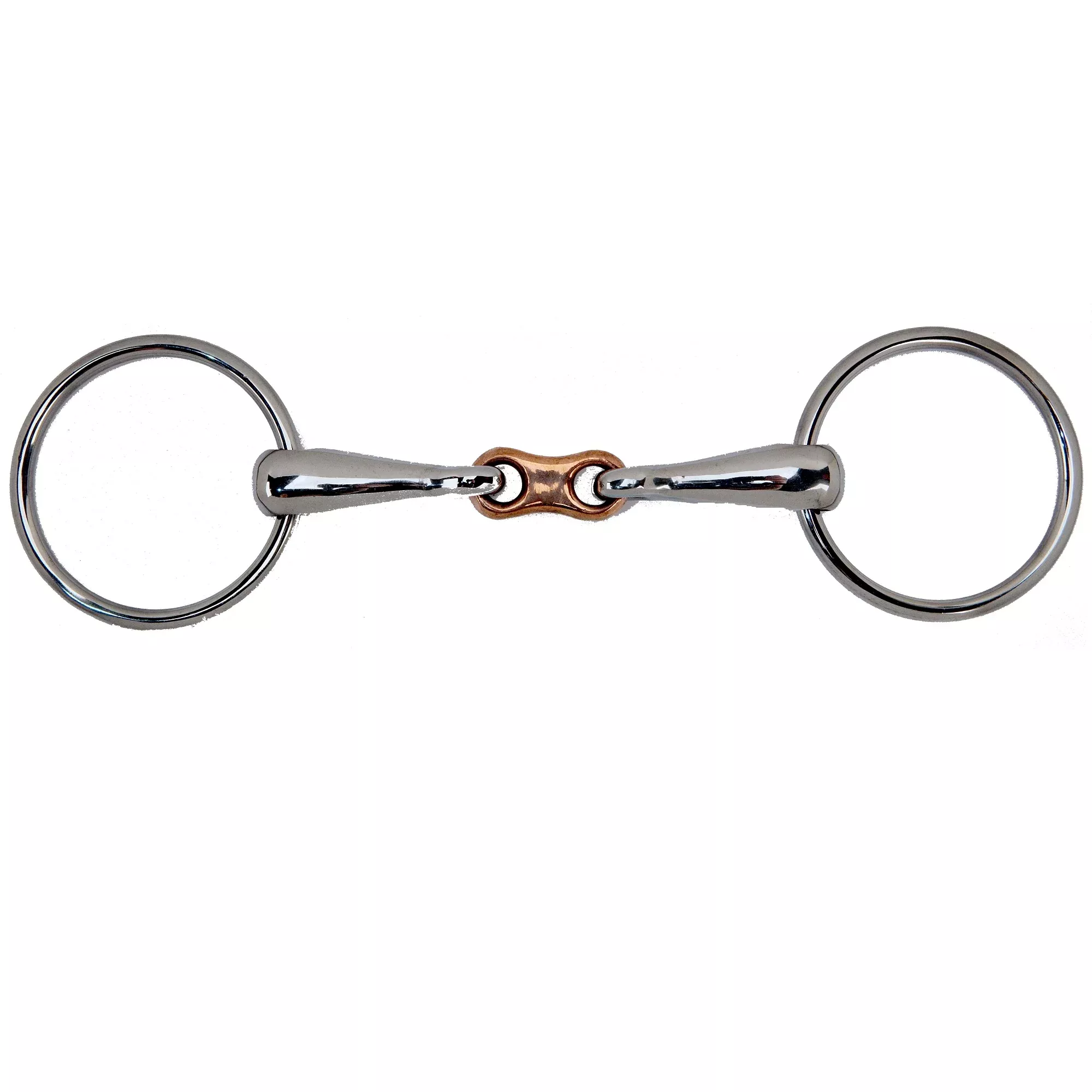 Toklat Loose Ring Copper French Link Snaffle Bit - 16 Mm