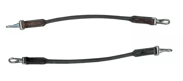 Tory Leather Rolled Grab Strap With Snaps
