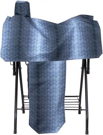 Tough 1 600 Denier Western Saddle Cover Chevron Gray