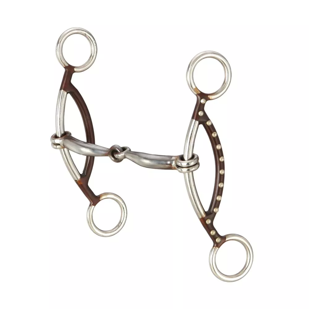 Tough1 Antique Brown “H” Gag Snaffle