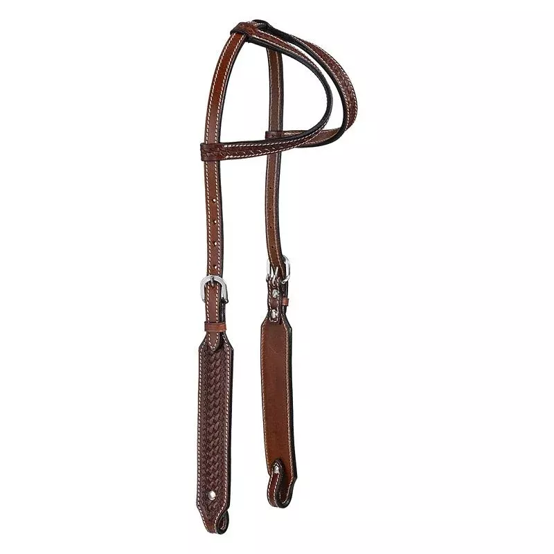 Tough1 Bodie Double Ear Basket Tooled Headstall
