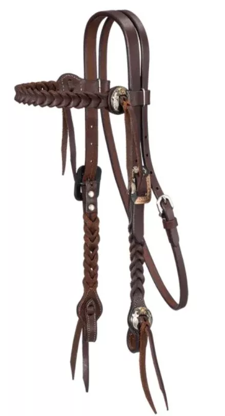 Tough1 Braided Harness Browband Headstall