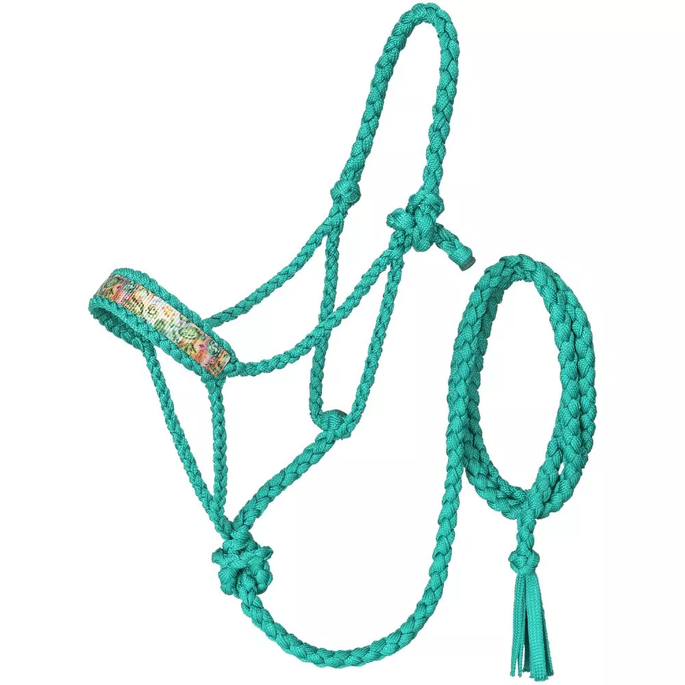 Tough1 Cactus Poly Nylon Halter with Lead