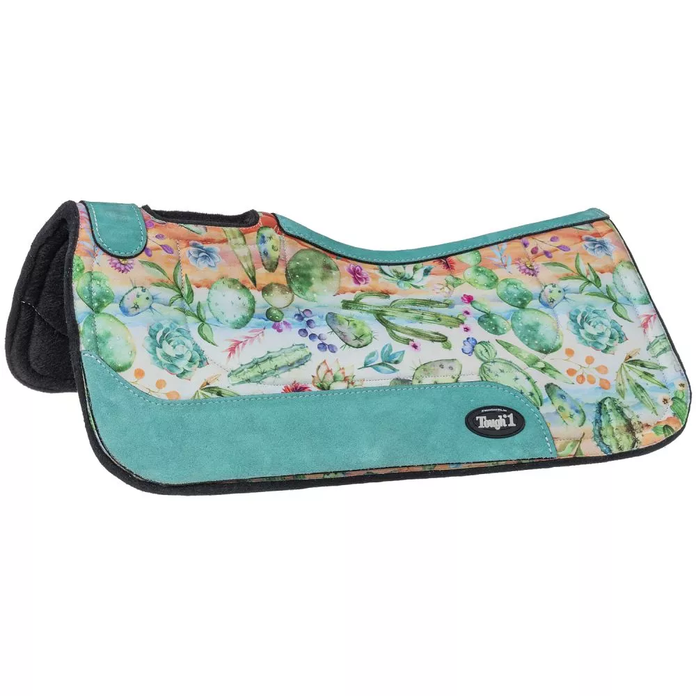 Tough1 Cactus Print Felt Saddle Pad – 28 x 28