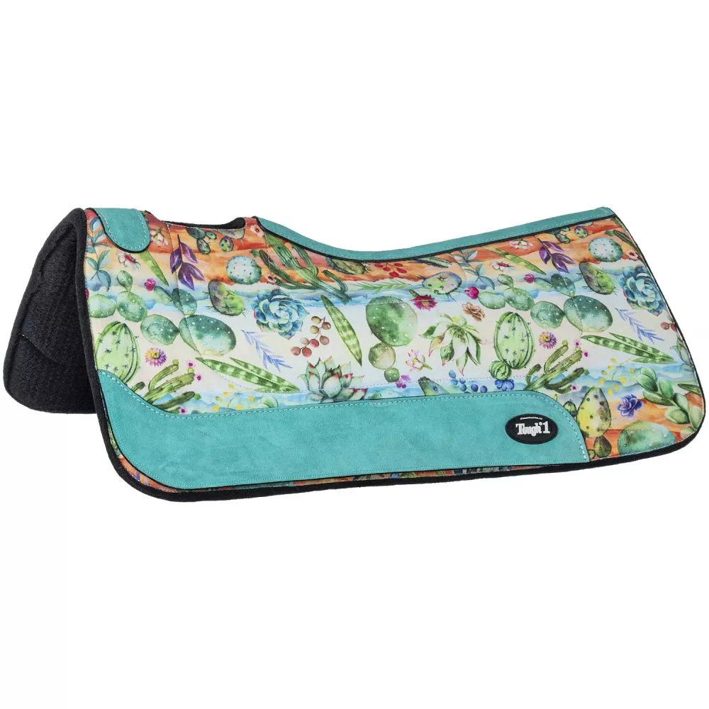 Tough1 Cactus Print Felt Saddle Pad – 31 x 32