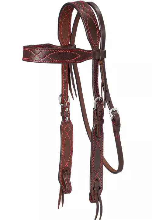 Tough1 Colored Thread Browband Headstall
