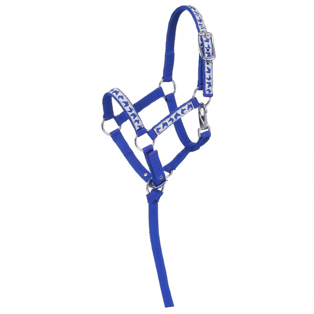 Tough1 Miniature Nylon Horse Head Print Halter