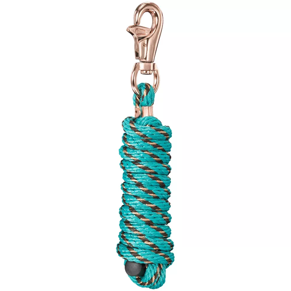 Tough1 Poly Lead Rope with Rose Gold Triggerbull Snap